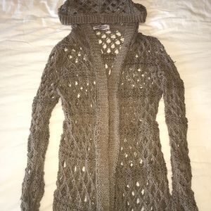 5 for $15 Hooded Crochet Cardigan